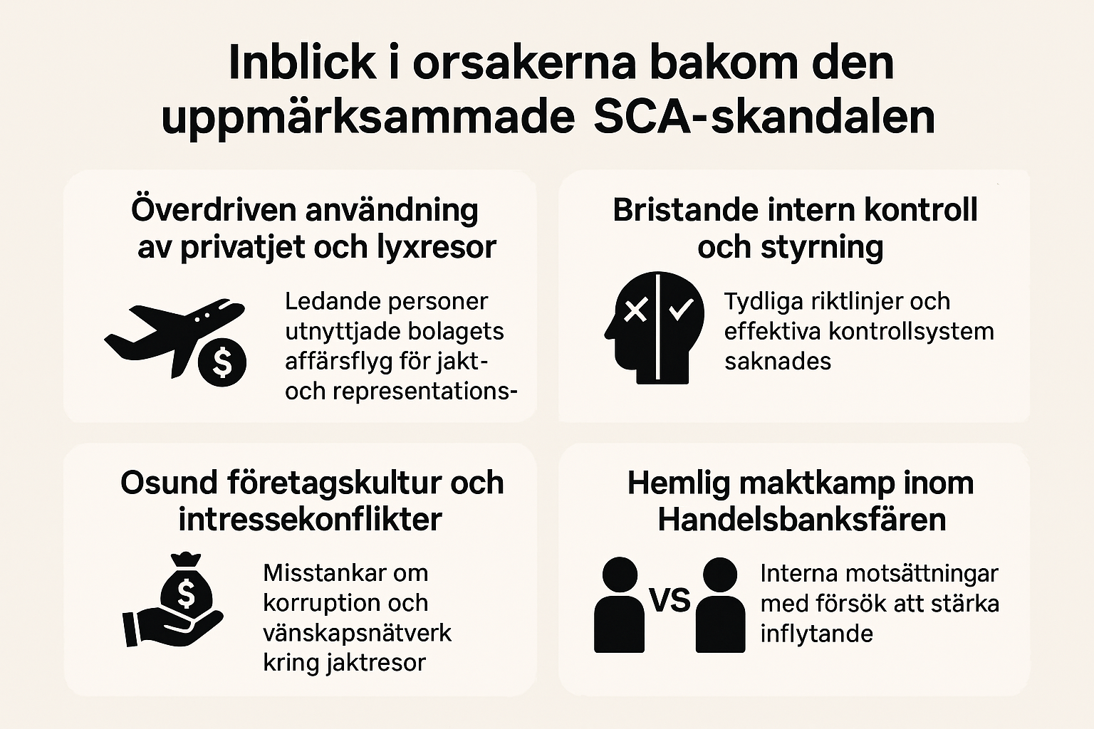 Inblick i orsakerna bakom den uppmärksammade SCA-skandalen